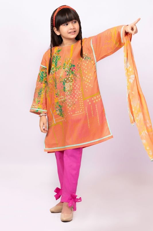 Alkaram - 3 Pc Printed Lawn Outfit