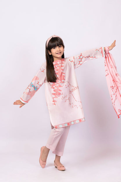 Alkaram - 3 Pc Printed Cambric Outfit