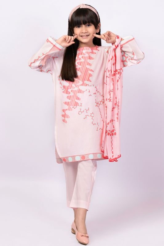 Alkaram - 3 Pc Printed Cambric Outfit