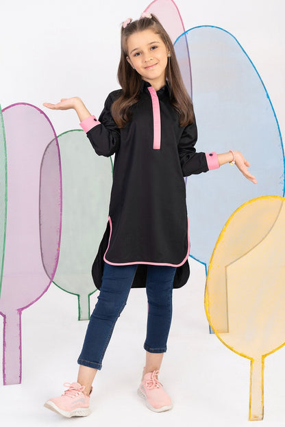 Dyed Cotton Satin Kurti