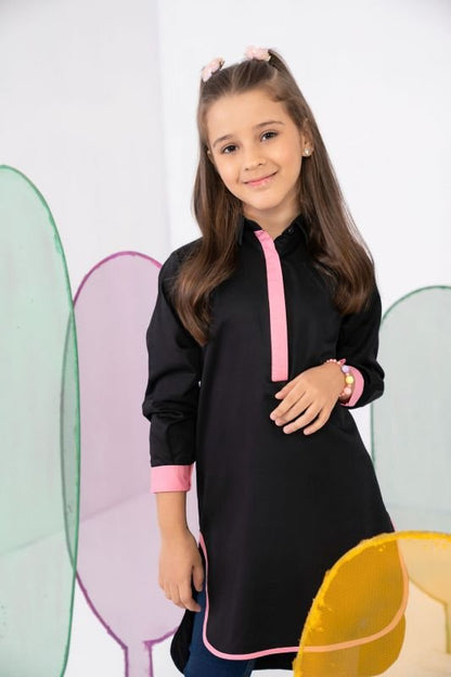 Dyed Cotton Satin Kurti