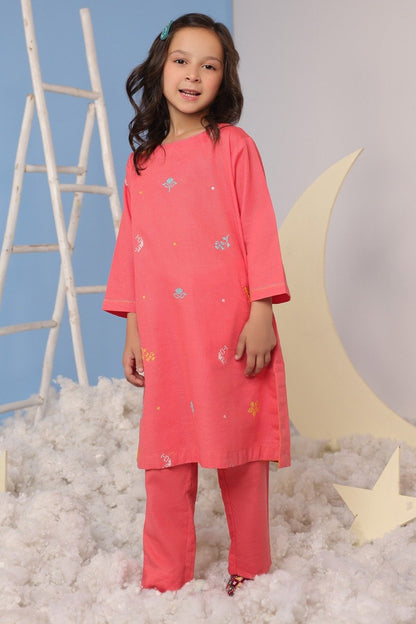 2 Pc Embroidered Khaddar Outfit