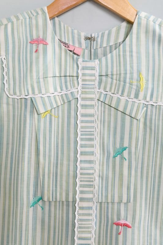 Dyed Embroidered Yarn Dyed MAK Kurti