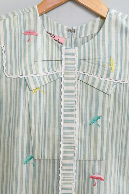 Dyed Embroidered Yarn Dyed MAK Kurti