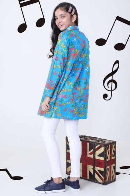 Printed Dobby MAK Girl Kurti