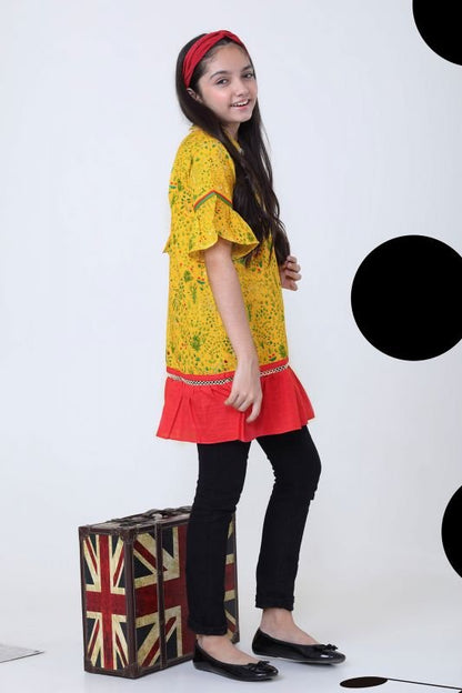 Printed Khaddar MAK Girl Kurti