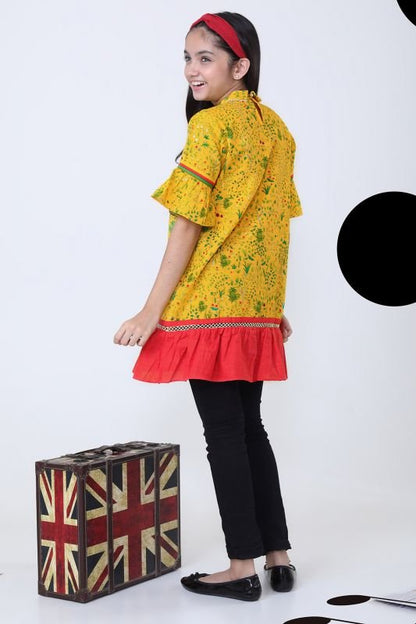 Printed Khaddar MAK Girl Kurti