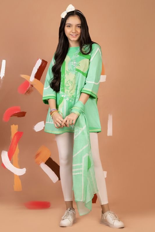 2 Pc Printed Lawn Suit