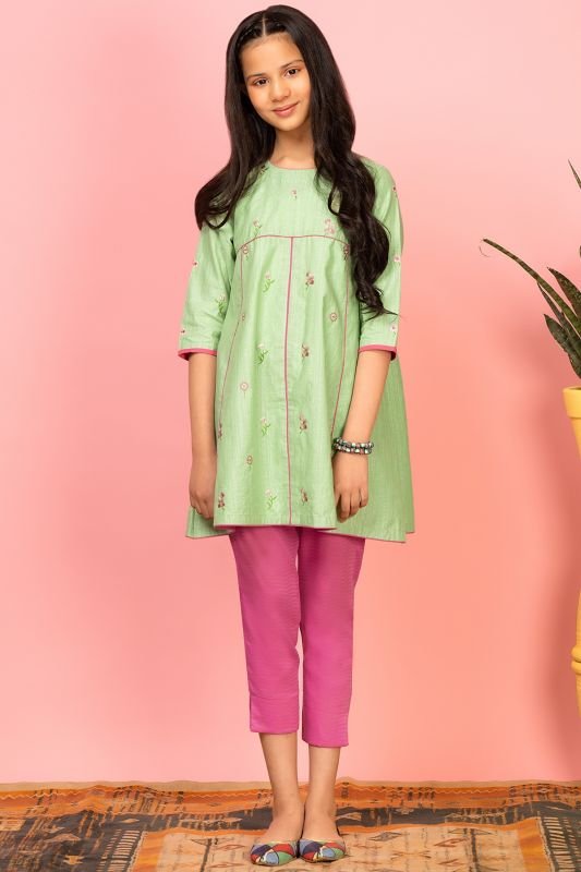 2 Pc Embroidered Jacquard Suit