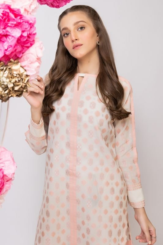 Formal Jacquard Kurti-XXS