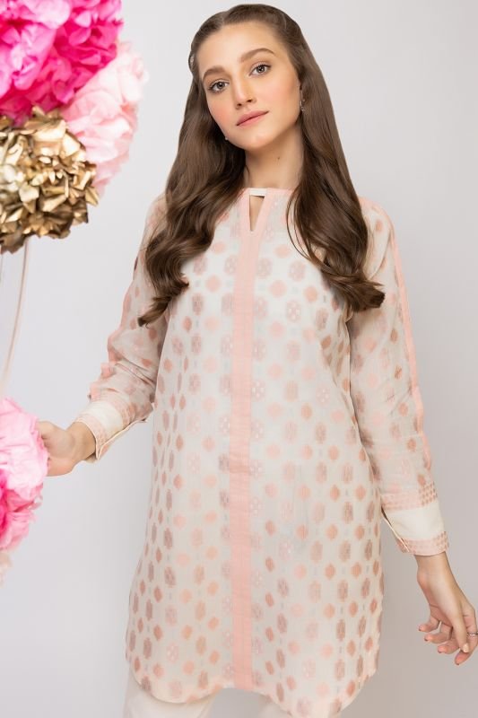 Formal Jacquard Kurti-XXS