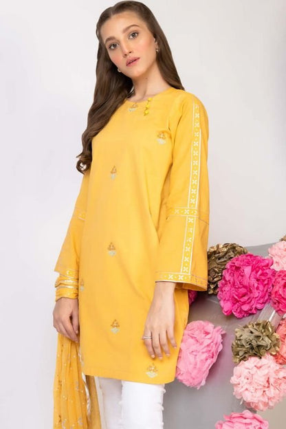 2 Pc Cambric Embroidered Suit