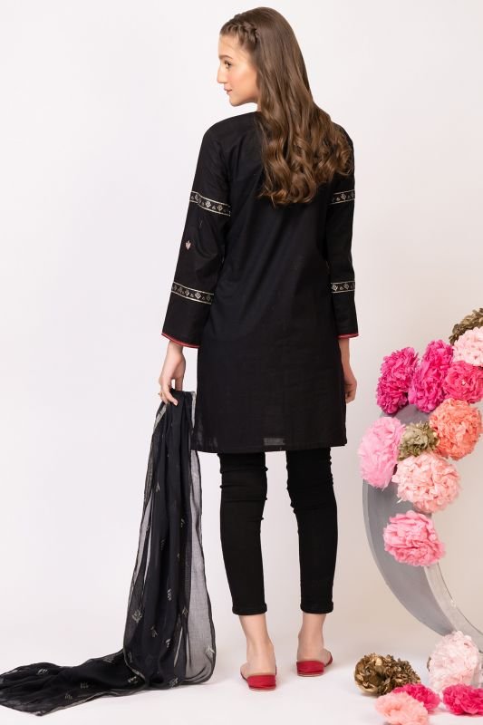2 Pc Cambric Embroidered Suit
