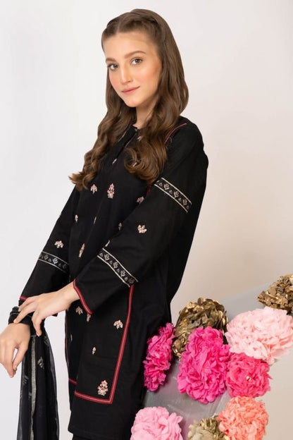 2 Pc Cambric Embroidered Suit