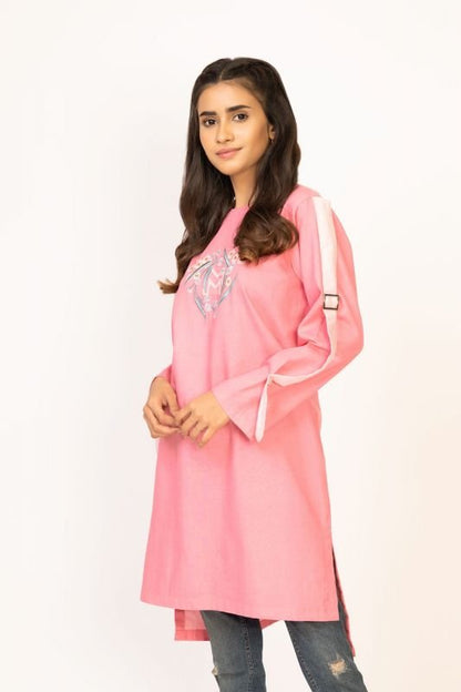 Dyed Embroidered Kurti
