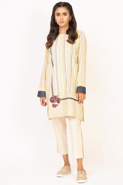 Dyed Embroidered Kurti