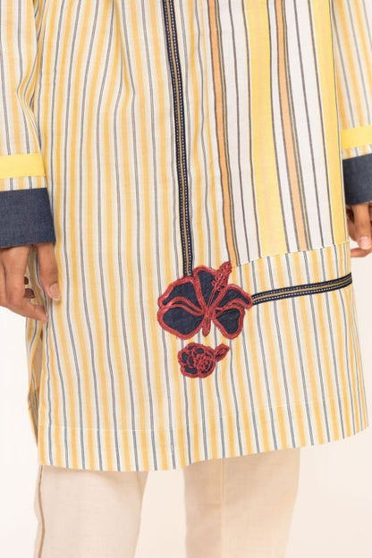 Dyed Embroidered Kurti