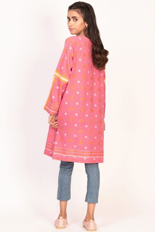 Dyed Jacquard Kurti