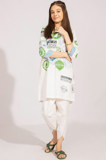 2 Pc Printed Cambric Outfit