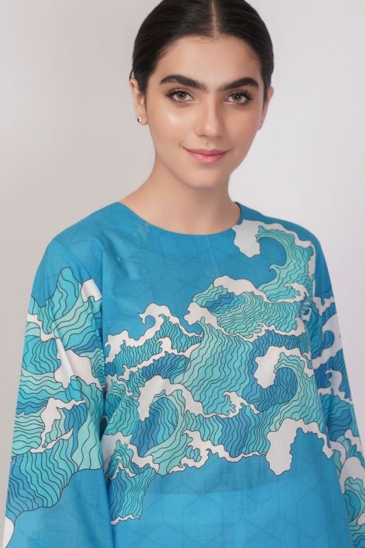 Printed Lawn Kurti