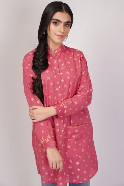 Printed Jacquard Kurti