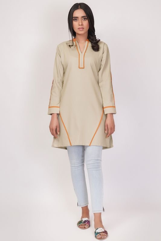 Dyed Embroidered Kurti