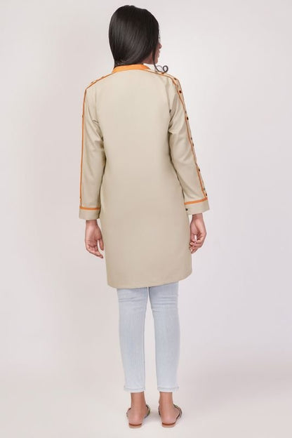 Dyed Embroidered Kurti