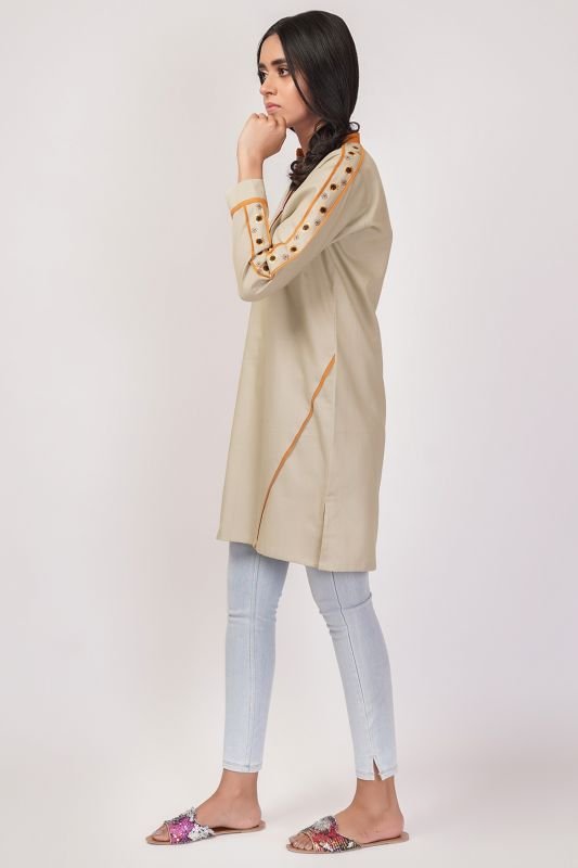 Dyed Embroidered Kurti