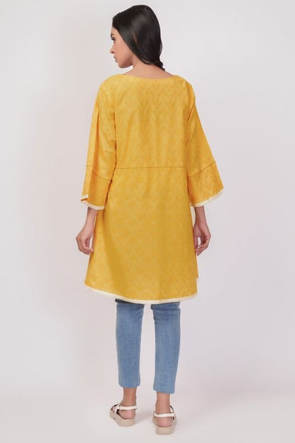 Embroidered Dobby Kurti