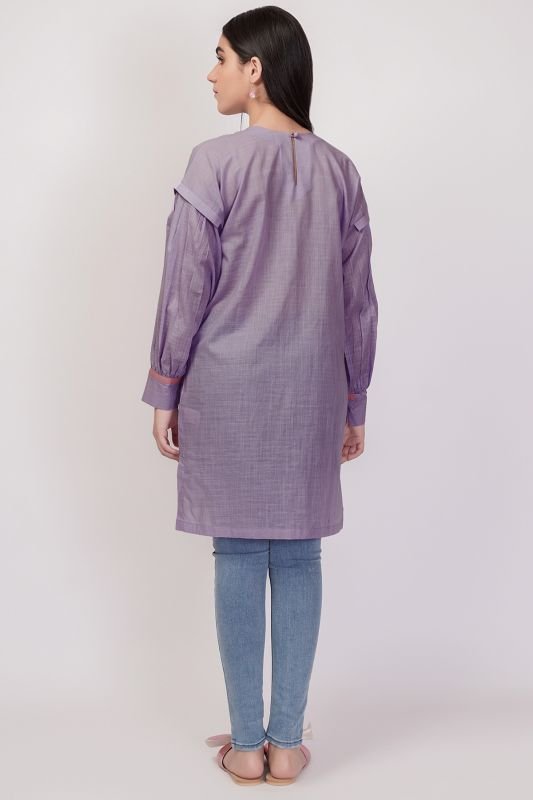 Embroidered Dobby Kurti
