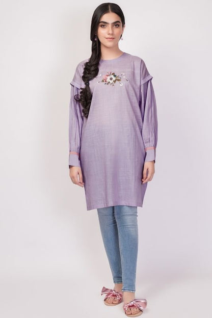 Embroidered Dobby Kurti