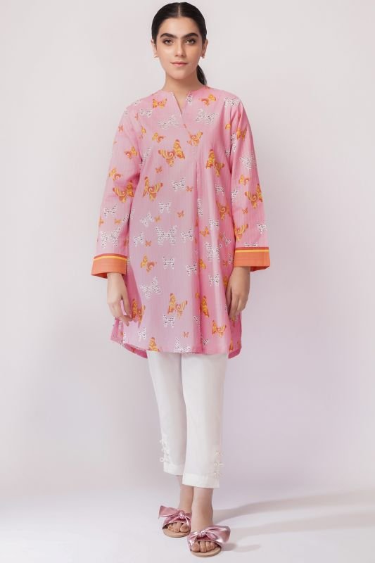 Printed Dobby Kurti