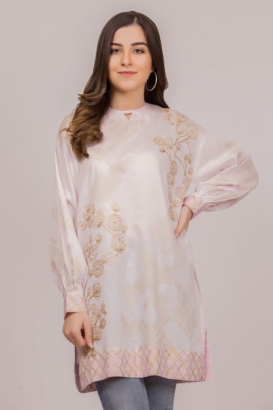 Printed Cotton Satin MAK Kurti