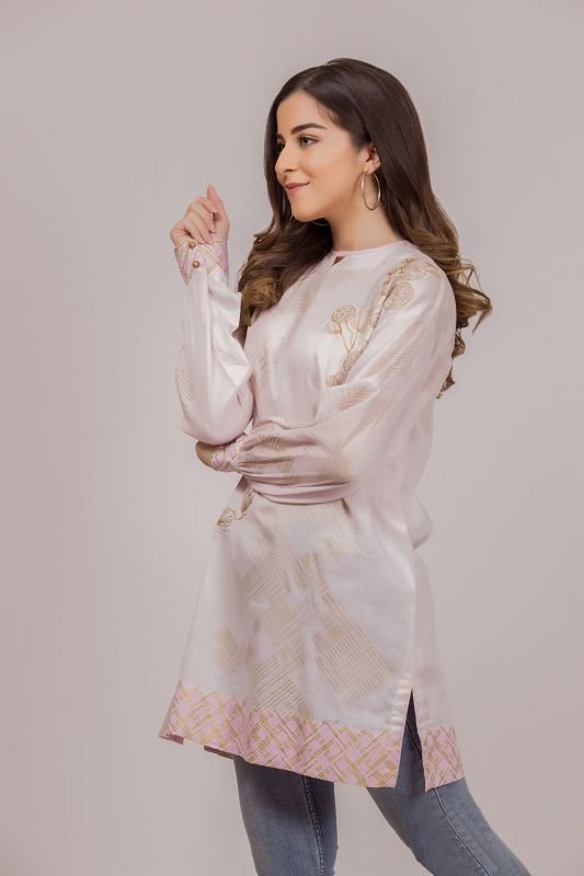 Printed Cotton Satin MAK Kurti