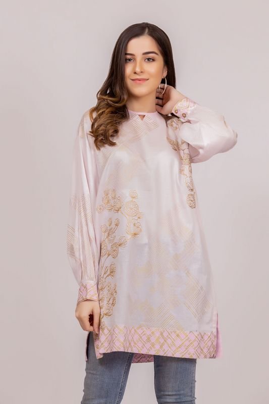 Printed Cotton Satin MAK Kurti
