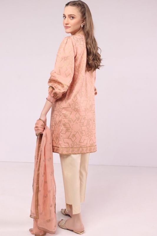 2 Pc Cotton Satin Suit
