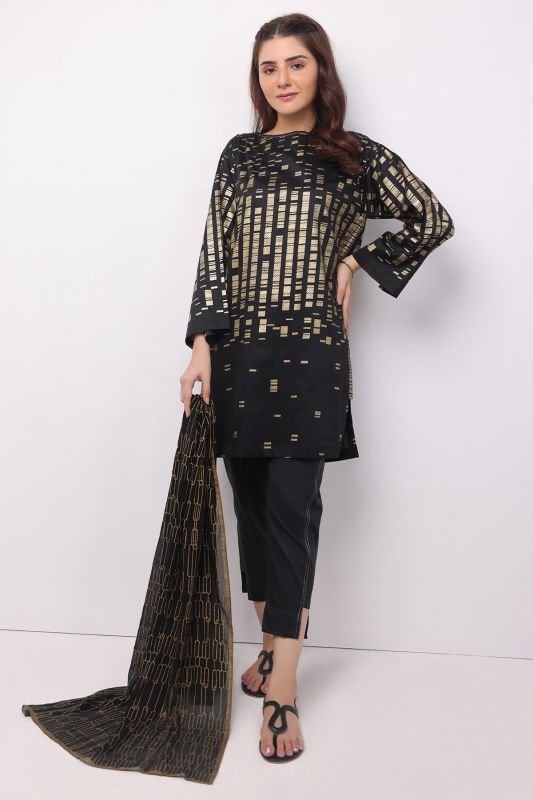 2 Pc Cotton Satin Suit