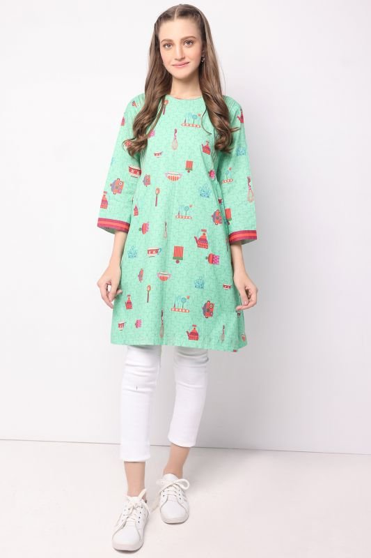 Printed Lawn Kurti
