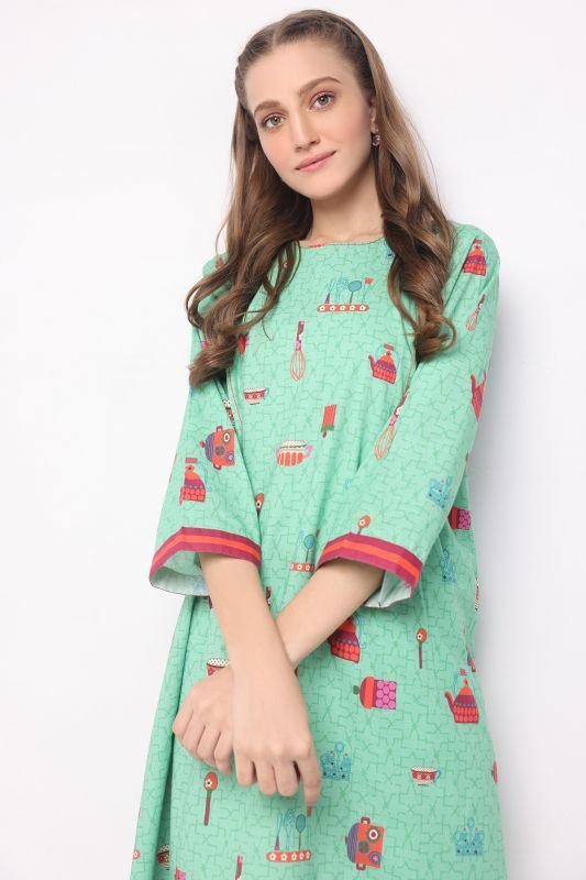 Printed Lawn Kurti