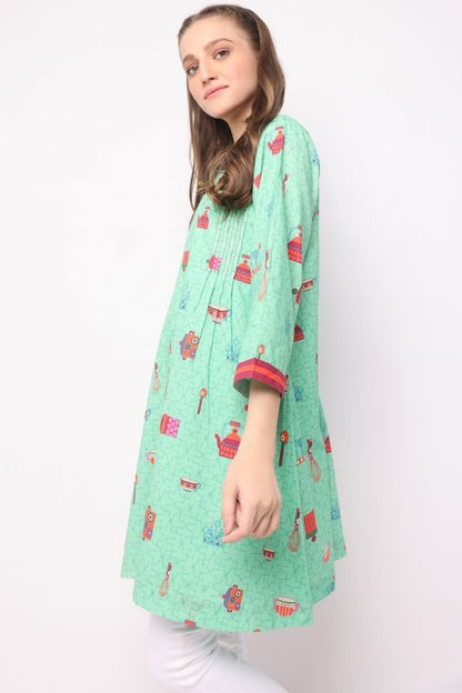 Printed Lawn Kurti
