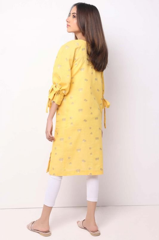 Printed Jacquard Kurti