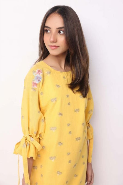 Printed Jacquard Kurti