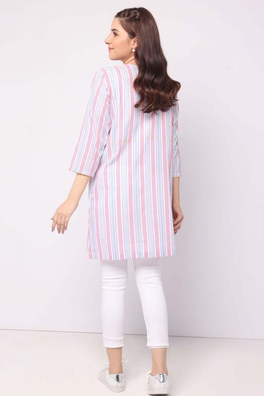 Dyed Embroidered Kurti