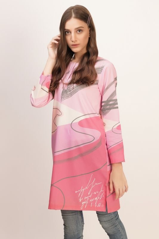 Printed Lawn Kurti