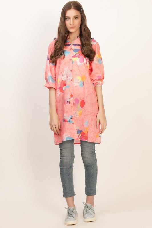 Printed Lawn Kurti