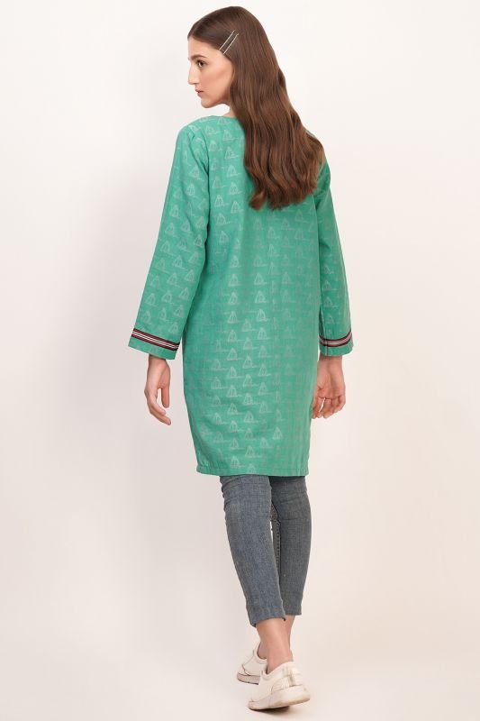 Dyed Jacquard Kurti