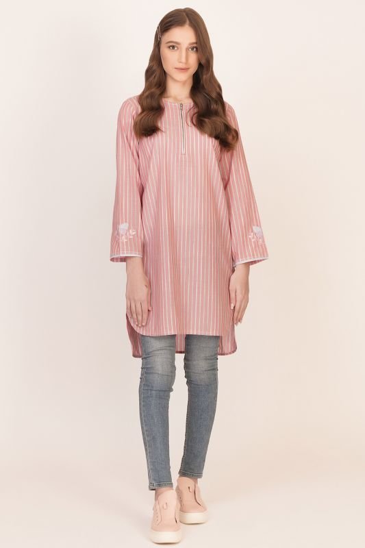 Dyed Embroidered Kurti