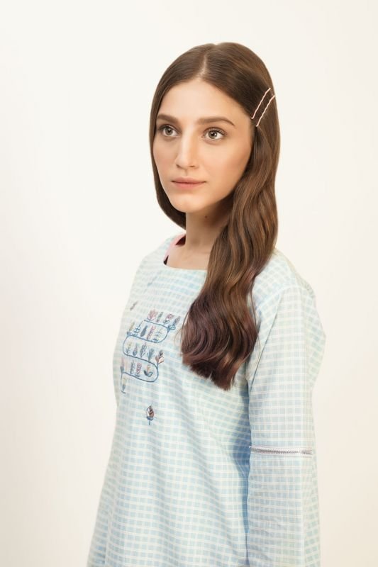 Dyed Embroidered Kurti