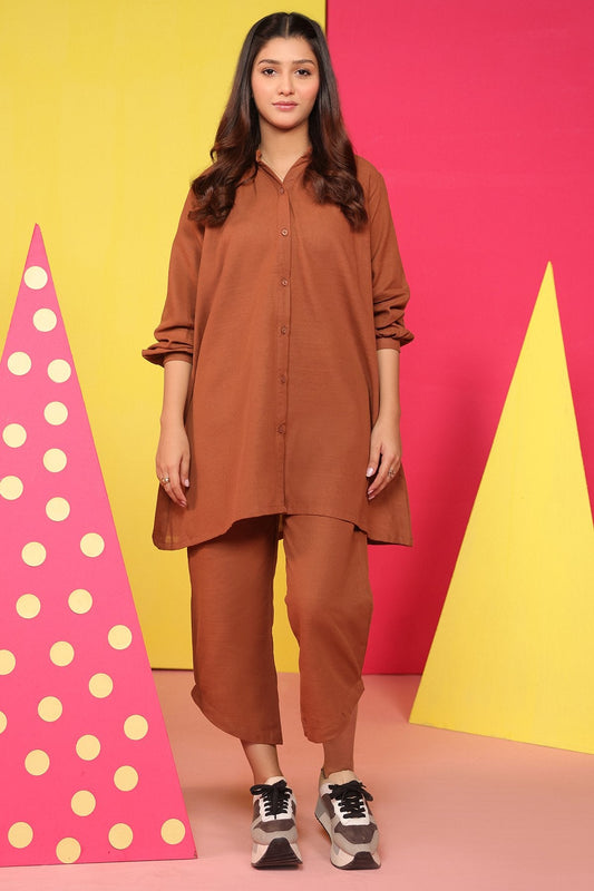 2 Pc Dyed Khaddar Outfit