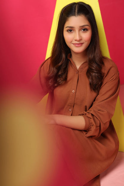 2 Pc Dyed Khaddar Outfit